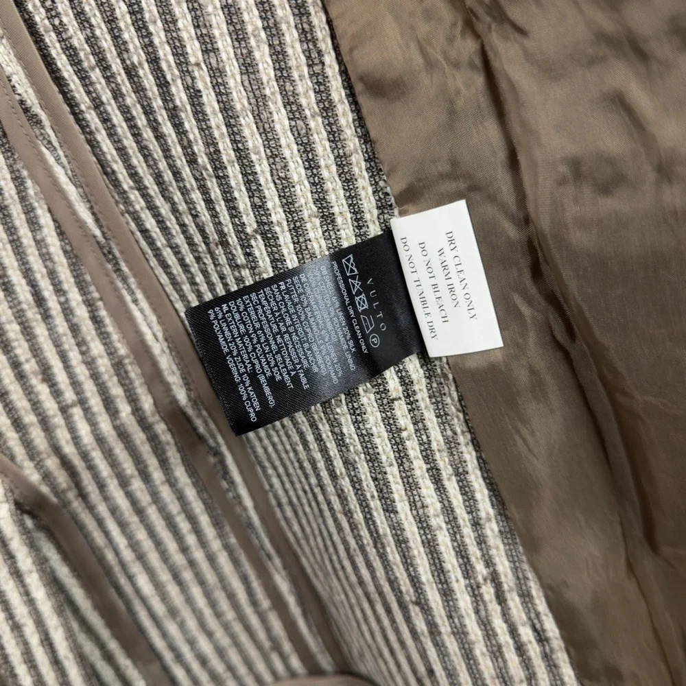 Wolf & Badger Silk Linen Blazer Vulto Amsterdam Size 34R Extra Small XS - Picture 10 of 10